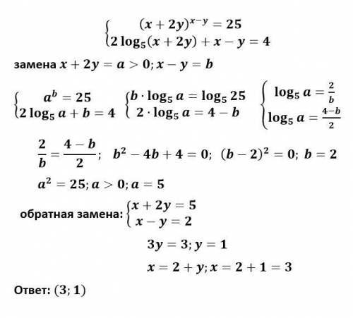 Система логарифмических и показательных уравнений.