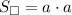 S_{\square } = a \cdot a