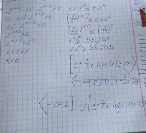 решить систему уравнений 3 \\ {0.04}^{ {x}^{2} } \leqslant {0.2}^{x} class=latex-formula id=Tex