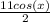 \frac{11cos(x)}{2}