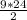 \frac{9*24}{2}