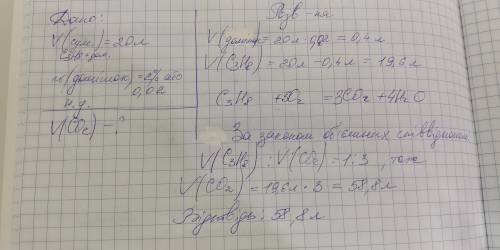 Подалуйста!! Який об’єм вуглекислого газу (н. у.) виділиться в результаті згоряння пропану об’ємом