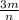 \frac{3m}{n}