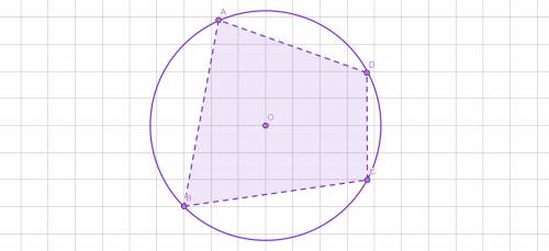 Четырёхугольник ABCD вписан в окружность угол B относится к углу D как 1 к 5 а угол А меньше угла С
