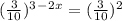 (\frac{3}{10}) ^3^-^2^x=(\frac{3}{10} )^2