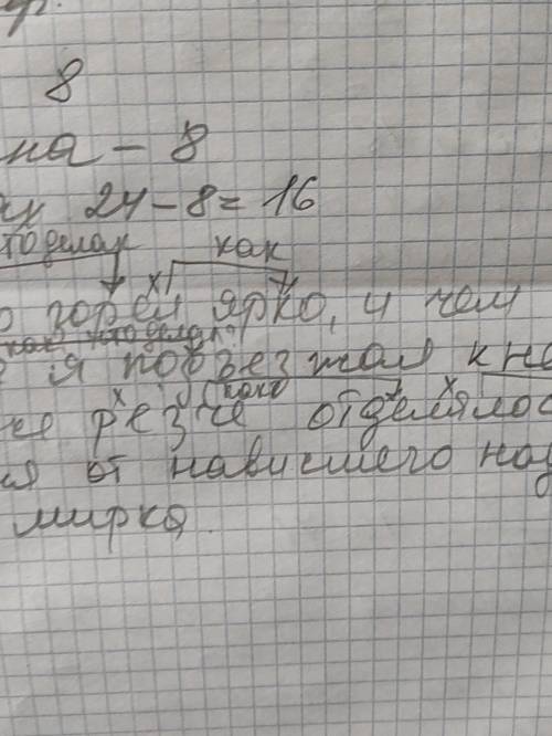 Нужно сделать схему предложения Костер горел ярко, и, чем ближе я подъезжал к нему, тем все резче о