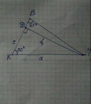 Определи площадь треугольника KBT, если KT = 17 см, ∡K=35°, ∡B=75°. SKBT= см2 (все приблизительные ч