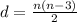 d = \frac{n(n-3)}{2}