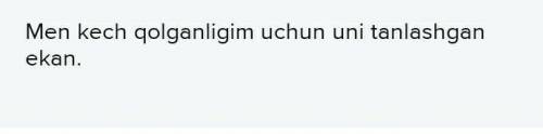 Nutqda uchun so’zi sabab va maqsad ma’nolarini ifodalashda qo’llaniladi. Quyidagi gapda uchun so’zi