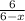 \frac{6}{6-x}