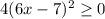 4(6x-7)^{2} \geq 0