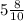 5\frac{8}{10}