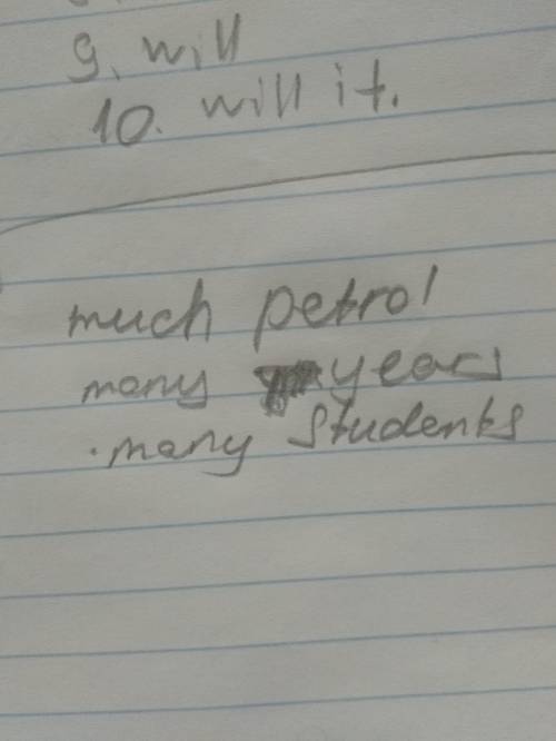 We don’t have petrol. We need to stop and get some. *I don’t know where Gary lives these days. I ha