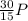 \frac{30}{15}P