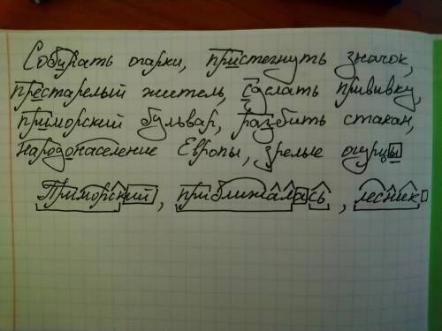 1. Вставьте пропущенные буквы, обозначьте морфему, в которой пропущена буква. Соб..рать огарки, пр..