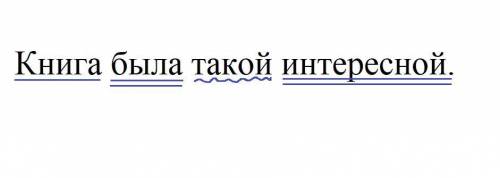 Книга была такой интересной. синтаксический разбор