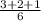 \frac{3+2+1}{6}