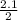 \frac{2.1}{2}