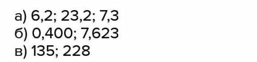 5классокруглите1) до десятых 6,235; 23,1681; 7,25 б) до сотых 0,3864; 7,6231 в) до единиц 135,24; 22