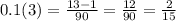 0.1(3)=\frac{13-1}{90}=\frac{12}{90}=\frac{2}{15}