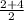 \frac{2+4}{2}