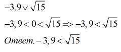 Сравните числа и корень из 15