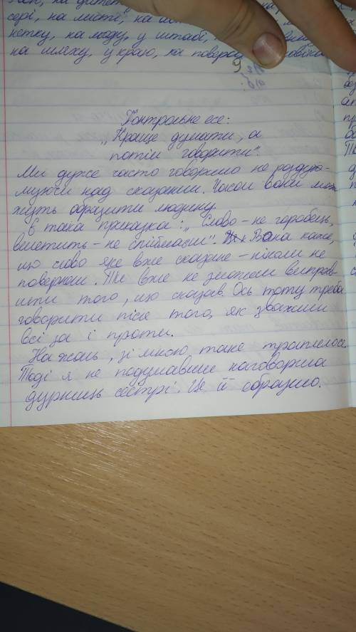 Напишіть формальне есе на тему «Не рубай тієї гілки, на якій сидиш»(або «Краще думати, а потім говор