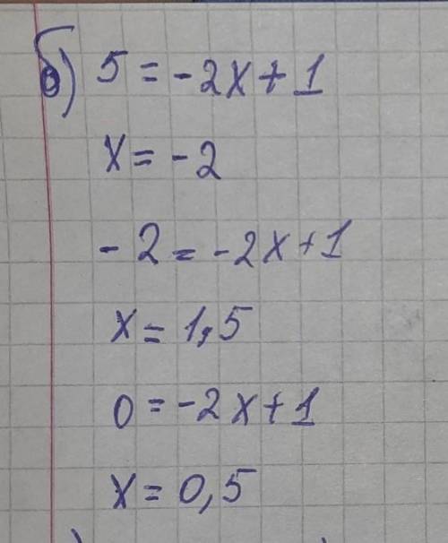 Нужна ваша Постройте график функции y = −2x + 1. Найдите: а) Значение функции, если значение аргумен