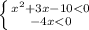 \left \{ {{x^2+3x-10