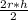 \frac{2r*h}{2}