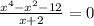 \frac{x^{4} -x^{2}-12 }{x+2} =0\\