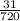 \frac{31}{720}