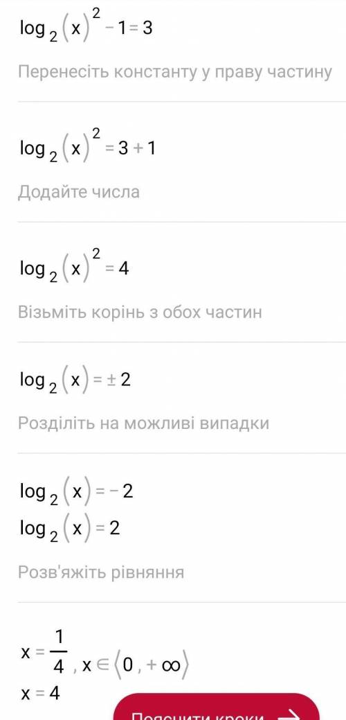 Знайдіть менший корінь рівняння: log2(2x)×log2(0.5x)=3​