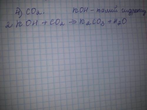 Укажіть речовину, яка взаємодіє з калій гідроксидом * 1) MgO 2) NaNO3 3) Ba(OH)2 4) CO2