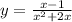 y=\frac{x-1}{x^2+2x}