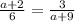 \frac{a+2}{6}=\frac{3}{a+9}