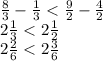 \frac{8}{3}-\frac{1}{3}