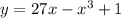 y=27x-x^3+1