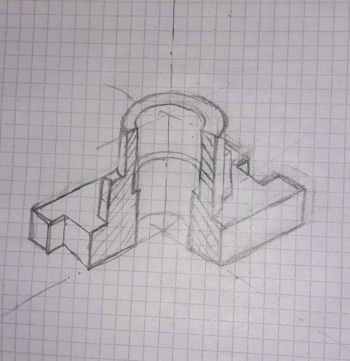 Выполнить эскиз (от руки, без использования чертежных инструментов) детали, представленной в задании