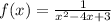 f(x) = \frac{1}{x^{2}-4x+3}