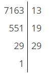 Разложить данные числа на простые множители:11495,19855,399,47096,7163​