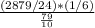 \frac{(2879/24)*(1/6)}{\frac{79}{10} }