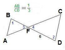 очень нужно На рисунке АВ||СD; AB:CD=1:3; FD=6 см. Найти длину отрезка BD