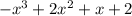 -x^3 + 2x^2 + x + 2