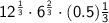 \sf{12 {}^{ \frac{1}{3} } \cdot6 {}^{ \frac{2}{3} } \cdot(0.5) \frac{1}{3} }