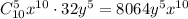 C^5_{10}x^{10}\cdot 32y^5=8064y^5x^{10}