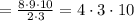 = \frac{8\cdot 9\cdot 10}{2\cdot 3} = 4\cdot 3\cdot 10