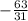 -\frac{63}{31}