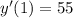 y'(1)=55