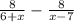 \frac{8}{6+x} -\frac{8}{x-7}